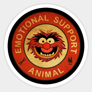 Animal Angry Vintage Sticker